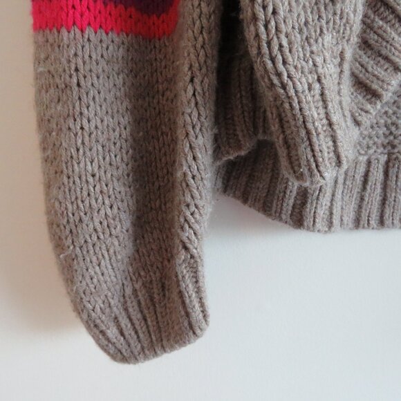 XIRENA Lander Striped Open Front Alpaca Blend Cardigan Bohemian Comfy - Size M - Picture 5 of 13